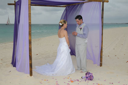 Romantische ceremonies op het strand van Aruba